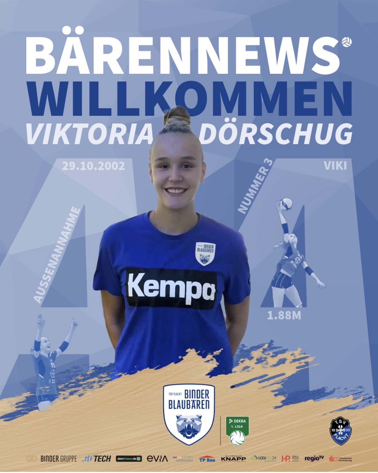 Neue Power für die Blaubären: Viktoria Dörschug kommt nach Flacht